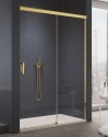 SANSWISS Cadura Gold Line drzwi przesuwne dwuczęściowe 170cm(166,4-170,9cm), prawe, profil złoty, szkło bezbarwne CAS2D1701207