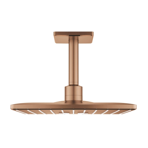 Grohe Rainshower SmartActive Cube 310 deszczownica z przepustem stropowym, 2 strumienie, brushed warm sunset 26481DL0