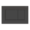 GEBERIT Sigma20 prostokątny, przycisk spłukujący, czarny połysk/czarny mat/czarny połysk 115.883.DW.1