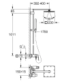 Grohe Eurocube System 230 komplet prysznicowy 23147001