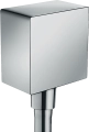 HansGrohe FixFit przyłącze węża Square z zaworem zwrotnym, chrom 26455000