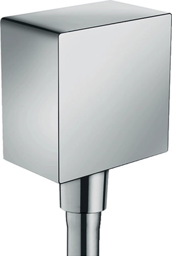 HansGrohe FixFit przyłącze węża Square z zaworem zwrotnym, chrom 26455000