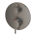 Grohe Atrio termostatyczna bateria do obsługi dwóch odbiorników, element zewnetrzny, brushed hard graphite 24135AL3