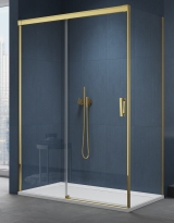 Sanswiss Cadura Gold Line kabina prostokątna 150x100cm, lewa, profil złoty, szkło bezbarwne CAS2G150CAST1001207