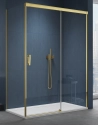 Sanswiss Cadura Gold Line kabina prostokątna 160x100cm, prawa, profil złoty, szkło bezbarwne CAS2D160CAST1001207