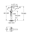 Grohe Lineare bateria wannowa wolnostojąca, element zewnętrzny, stal nierdzewna 23792DC1