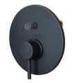 Paffoni Light Black zestaw wannowy podtynkowy, wylewka L-180mm, czarny mat LIG015ZWW.NO