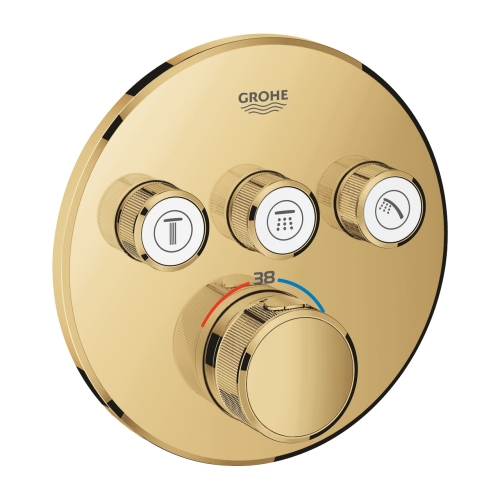 Grohe Grohtherm SmartControl bateria termostatyczna do obsługii 3 wyjść, element zewnętrzny, cool sunrise 29121GL0