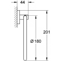 Grohe Essentials wieszak na ręcznik, brushed hard graphite 40365AL1