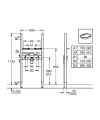 Grohe Rapid SL Project stelaż do umywalki h-113cm 38731000