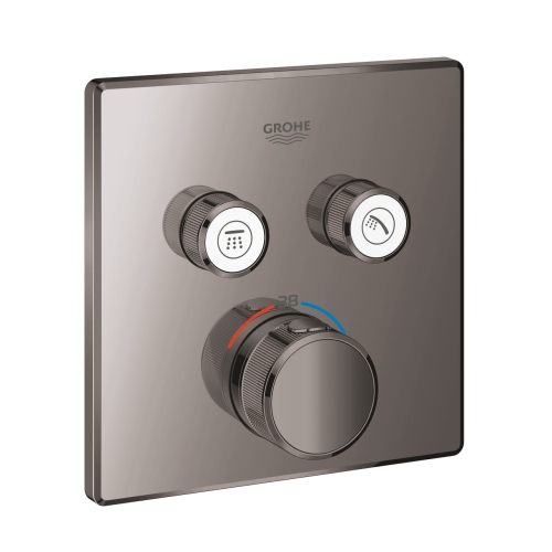 Grohe Grohtherm SmartControl Cube bateria termostatyczna do obsługii 2 wyjść, element zewnętrzny, hard graphite 29124A00