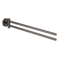 GROHE Essentials wieszak dwuramienny na ręcznik, grafit błyszczący - hard graphite 40371A01
