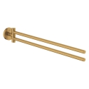 GROHE Essentials wieszak dwuramienny na ręcznik, złoty szczotkowany - brushed cool sunrise 40371GN1