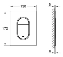 Grohe Arena Cosmopolitan S przycisk spłukujący, biel alpejska 37624SH0