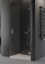 Sanswiss PUR1 drzwi skrzydłowe na wymiar do 1000 mm prawe, profil chrom, szkło bezbarwne PUR1DSM11007