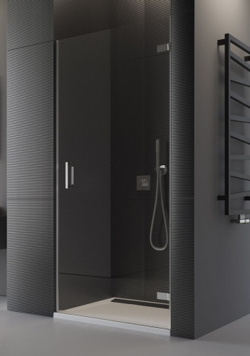 Sanswiss PUR1 drzwi skrzydłowe na wymiar do 1000 mm prawe, profil chrom, szkło bezbarwne PUR1DSM11007