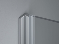 Sanswiss PUR1 drzwi skrzydłowe na wymiar do 1000 mm prawe, profil chrom, szkło bezbarwne PUR1DSM11007