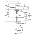 Grohe Eurosmart Cosmopolitan bateria bidetowa 33565002