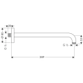 HansGrohe ramię prysznicowe ścienne 27413000