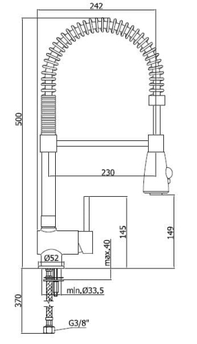 Bateria zlewozmywakowa Stick Paffoni SK178CR
