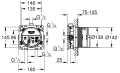 Grohe Grohtherm zestaw podtynkowy z deszczownicą 210mm, ramię 286mm 34727000