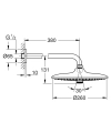 Grohe Euphoria 260 deszczownica 3 strumieniowa, chrom 26458000