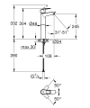 Grohe BauLoop L-size bateria umywalkowa wysoka 23764001