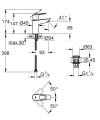 Grohe BauLoop S-size bateria umywalkowa, korek push-open 23878001