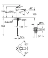 Grohe BauLoop M-size bateria umywalkowa EcoJoy, korek push-open 23886001