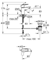 Grohe BauLoop S-size bateria umywalkowa CoolStart, korek z cięgnem 22054001