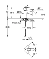 Grohe BauLoop M-size bateria umywalkowa EcoJoy, bez korka 23917001