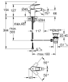 Grohe BauLoop bateria bidetowa, korek z cięgnem 23338001