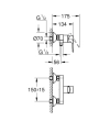 Grohe BauLoop bateria prysznicowa ścienna 23633001