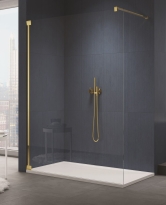 Sanswiss Cadura Gold Line ścianka Walk-in 100cm, profil złoty, szkło bezbarwne CAT41001207
