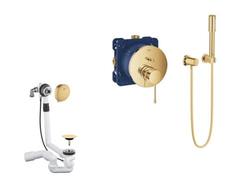Grohe Essence komplet wannowy podtynkowy z napełnianiem, cool sunrise 24058GL1-08