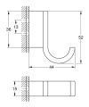 Grohe Selection haczyk, brushed warm sunset 41039DL0.
