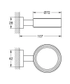 Grohe Essentials Cube uchwyt, stal nierdzewna 40508DC1