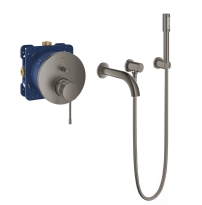 GROHE Essence zestaw wannowy podtynkowy, wylewka L-171mm,szczotkowany grafit - brushed hard graphite 24058AL1-03