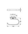 Grohe Selection uchwyt  na papier toaletowy, brushed warm sunset 41068DL0