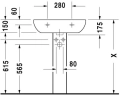 Duravit D-code umywalka 60x46 cm 23106000002