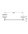 Grohe Essentials wieszak na ręcznik L-450mm, chrom 	40688001
