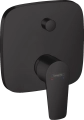 HansGrohe Talis E bateria wannowo-prysznicowa podtynkowa, element zewnętrzny, czarny mat 71745670