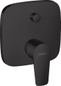 HansGrohe Talis E bateria wannowo-prysznicowa podtynkowa, element zewnętrzny, czarny mat 71745670