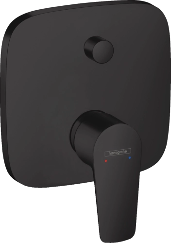 HansGrohe Talis E bateria wannowo-prysznicowa podtynkowa, element zewnętrzny, czarny mat 71745670
