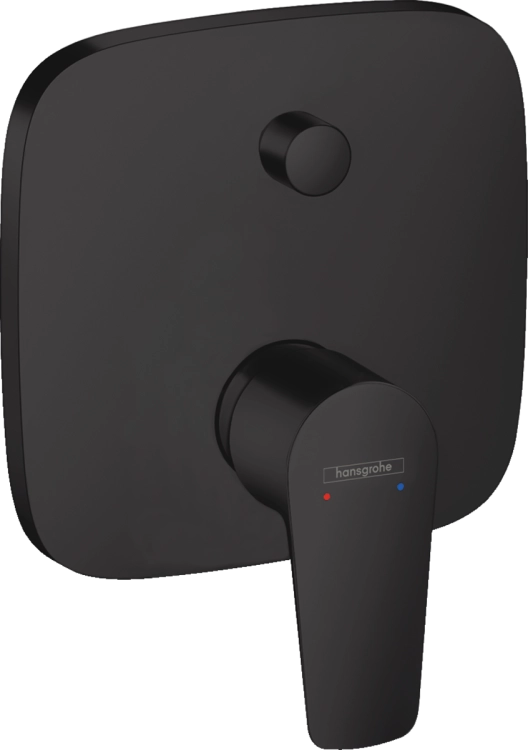 HansGrohe Talis E bateria wannowo-prysznicowa podtynkowa, element zewnętrzny, czarny mat 71745670