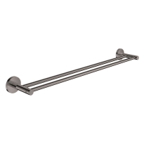 GROHE Essentials wieszak na ręcznik, podwójny, L-600mm, grafit błyszczący - hard graphite 40802A01