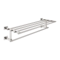 Grohe Essentials Cube półka z wieszakiem na ręcznik, stal nierdzewna 40512DC1