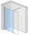 Sanswiss Walk-In Top-Line S TOPF210005007+BTK3204005007 -wspornik ustawiony poziomo