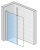 Sanswiss Walk-In Top-Line S TOPF210005007+BTK3204005007 -wspornik ustawiony pionowo