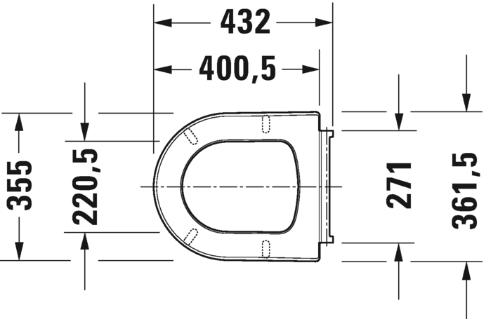 Duravit Me by Starck deska sedesowa wolnoopadająca 0020190000